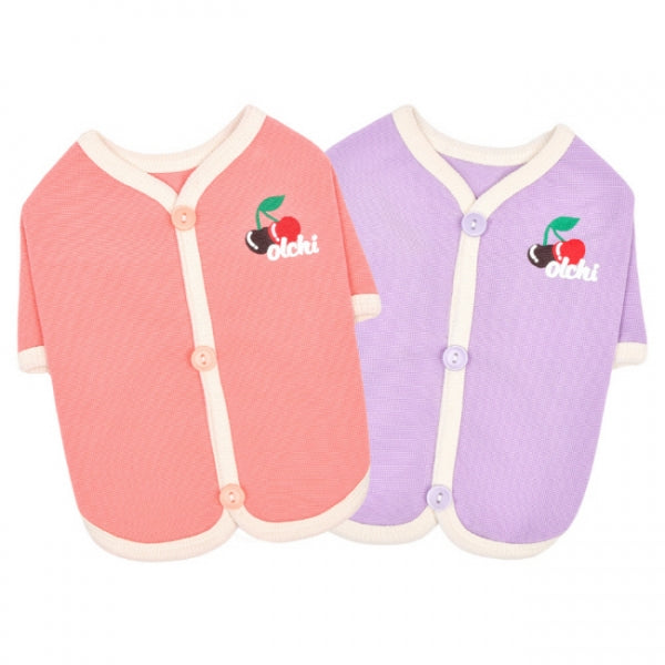 (韓國進口)櫻桃紐扣 T-Shirt (OAWD-TS6506)