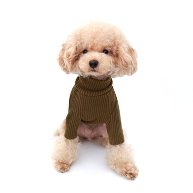 Cash Neck Warm T-Shirt [10色選擇]-2XL卡其色