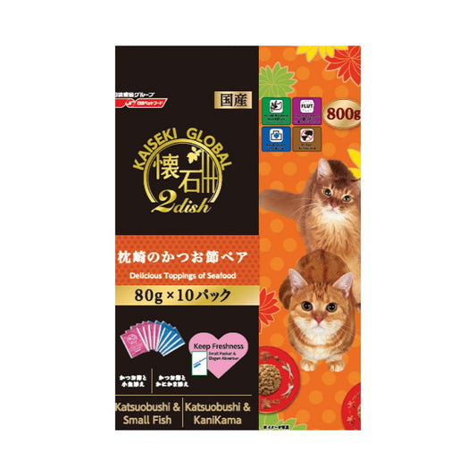 Petline [懷石國際版] 雙拼貓糧 - 枕崎之鰹魚片 (2種口味) 800g  NKG751 MorPetPet