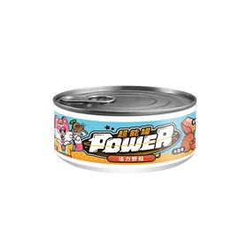 沙發馬鈴薯| Power超能貓主食罐｜活力野鮭80g(皮毛健康)｜MorPetPet