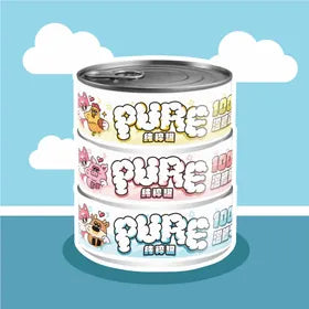 沙發馬鈴薯| Pure 純粹貓溫體肉主食罐｜綜合口味24罐組｜MorPetPet