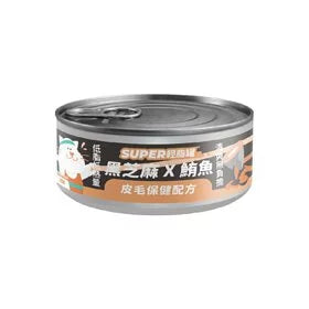 陪心寵糧 Nu4pet| 「貓」Super小黑輕脂罐 – 鮪魚X黑芝麻80g｜MorPetPet