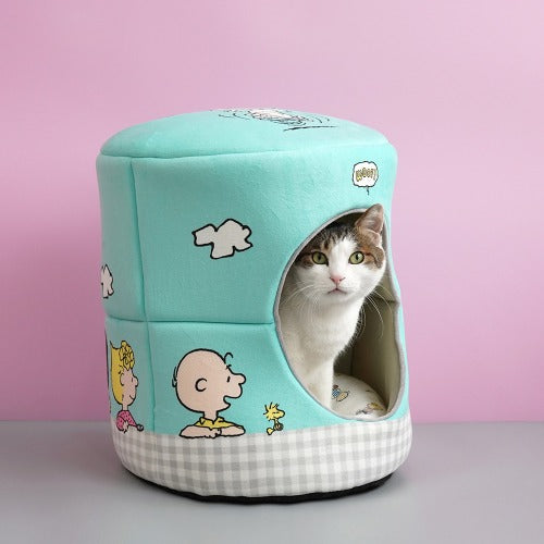 Snoopy史努比 Soomhouse圓柱寵物屋 藍色- ParisDog- MorPetPet