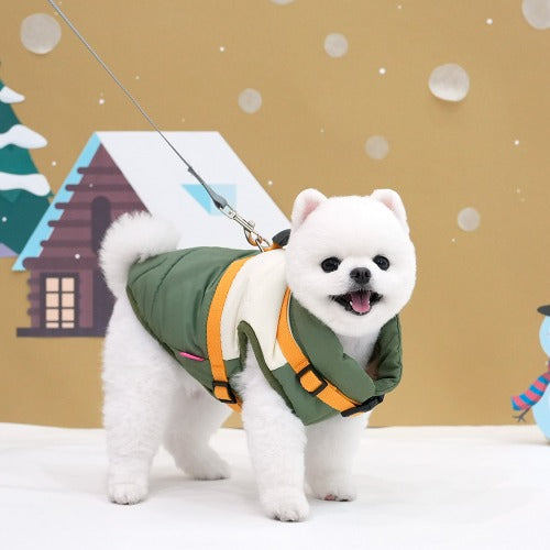 Color Block 背帶羽絨上衣 3XL- ParisDog- MorPetPet