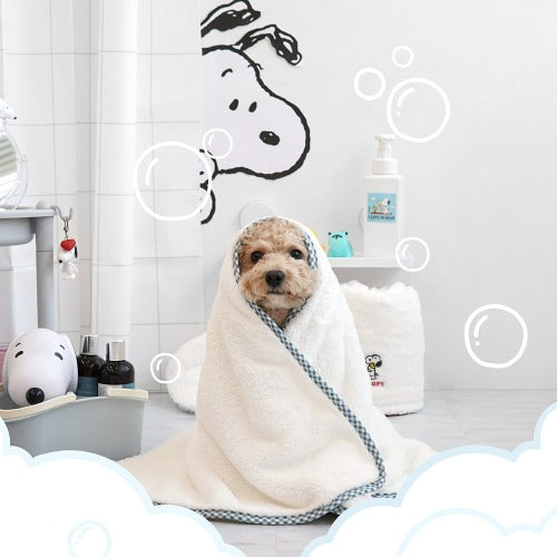 Snoopy史努比 寵物毛巾套裝 藍色- ParisDog- MorPetPet