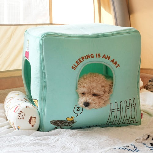 Snoopy史努比 立方寵物屋 米色- ParisDog- MorPetPet