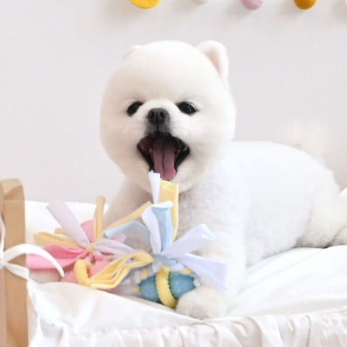 粉紅彩球繩TPR寵物玩具 - ParisDog- MorPetPet