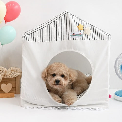 Milano框架寵物屋 白色- ParisDog- MorPetPet