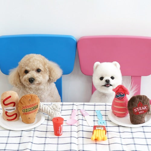 開心樂園餐點心玩繩拖拉寵物玩具 - ParisDog- MorPetPet