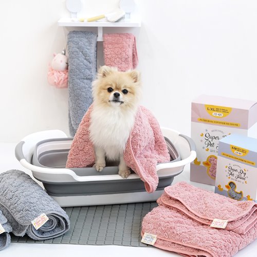 超快乾寵物毛巾 藍色L╱XL- ParisDog- MorPetPet