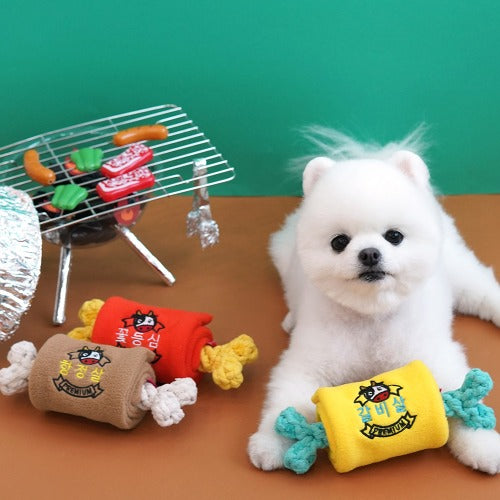 烤肉零食玩繩拖拉寵物玩具 - ParisDog- MorPetPet