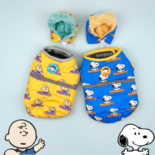 Snoopy史努比 Back Hug 羽絨套裝 藍色3XL- ParisDog- MorPetPet