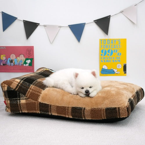 Snoopy史努比 休閒寵物床 淺褐色- ParisDog- MorPetPet