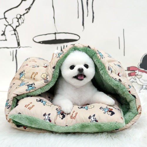 Snoopy史努比 Peanuts Skate 寵物多功能保暖器 米色M- ParisDog- MorPetPet
