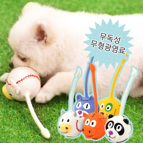 動物頭乳膠拖拉寵物玩具 顏色隨機出貨- ParisDog- MorPetPet
